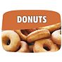 Etiqueta de Sabores para Gelados Donuts