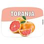 Etiqueta de Sabores para Gelados Toranja