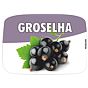 Etiqueta de Sabores para Gelados Groselha