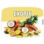 Etiqueta de Sabores para Gelados Exotic