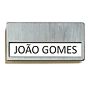 Placa de Identificao Pessoal 67x40mm Prateado 25 un