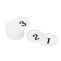 Nmeros de Guarda Roupa Duplicados 1-100 em PVC branco