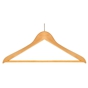 Cabide em Madeira Natural Anti-Roubo 445x12x205mm 4x12 un
