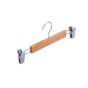 Cabide em Madeira Natural para Calas com Pinas 280mm 8x6 un