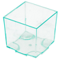Cubo Empilhvel Degustao Verde gua 65ml 42x42x42mm 10x20 un