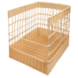 Cesta Tipo Vime Quadrada para Padaria 400x400x500mm 1 un