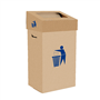 Papeleira de Carto com Tampa Basculante 75L 373x273x720mm 15 un