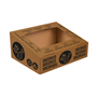 Tampa castanha / Orgnico para Papeleira de Carto para Reciclagem 374x311x120mm 10 un