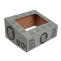 Tampa Azul / Papel para Papeleira de Carto para Reciclagem 374x311x120mm 10 un