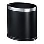 Papeleira de Quarto Oval em Ao 9L 260x190x270mm Preto