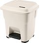 Balde do Lixo com Pedal - Hera 35 L Beige
