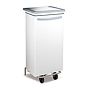Contentor do Lixo com Pedal e Rodas 100 L