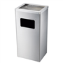 Papeleira de ao inox com Cinzeiro 300x240x620mm
