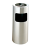 Papeleira de ao inox com Cinzeiro 250x605mm