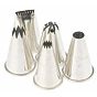 Conjunto de 5 Bicos em Inox para Saco Pasteleiro 8-12mm