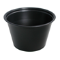 Copo em Plstico para Molhos - 120ml Preto 20x125 un