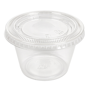 Copo em Plstico PP + Tampa PET para Molhos 120ml Transparente 24x50 un