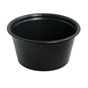 Copo em Plstico para Molhos - 60ml Preto 20x125 un