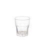 Copo em Policarbonato Transparente Facetado Empilhvel 35ml 42x48mm 24 un