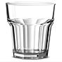 Copo em Policarbonato Transparente Facetado Empilhvel 240ml 78x88mm 12 un