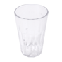 Copo em Policarbonato Transparente Facetado Empilhvel 68x102mm 228ml 72 un