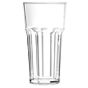 Copo em Policarbonato Transparente Facetado Empilhvel 414ml 79x127mm 72 un