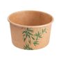 Copo Carto Kraft Feel Green para Gelado 180ml 87x52mm 40x50 un
