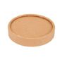 Tampa em Cartolina Kraft 77mm para Copo de Gelado 20x50un