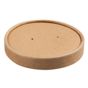 Tampa em Cartolina Kraft 90mm para Copo de Sopa ou Comidas Quentes 8/12oz Caixa 20x50 un