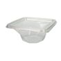 Tampa Plstico RPET Rasa para Saladeira Twirl 500/750ml 160x160x0mm 400 un