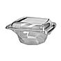Tampa Plstico RPET Alta para Saladeira Twirl 750ml 160x160x20mm 400 un