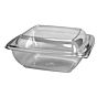 Tampa Plstico Alta para Saladeira Clear 750ml 160x160x20mm PP 400 un