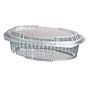 Saladeira Plstico Oval 750g 215x137x65mm RPET Tampa Normal Caixa 300