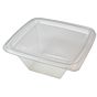 Saladeira Plstico Clear 375ml 140x140x60mm PP transparente 400 un