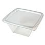 Saladeira Plstico Clear 750ml 160x160x76mm PP transparente 400 un