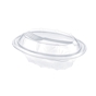 Saladeira Plstico Oval 370ml 190x119x60mm PET 400 un