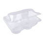 Embalagem de Pl�stico PET/RPET Transparente para Muffins 187x138x90mm 400 un
