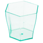 Copo Hexagonal Degustao Verde gua 60ml 47x46mm 36x24 un