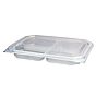 Contentor para Micro-ondas Rectangular M5402 Translcido 1000g 310x235x48mm 150 un