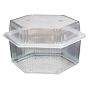 Contentor para Micro-ondas Hexagonal M5810 Translcido 2000g 215x190x72mm 340 un