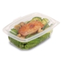 Contentor para Micro-ondas Rectangular OK600 Transl�cido 600ml 185x135x65mm 300 un