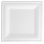 Prato Celulose de Cana de Acar Branco 160x160x10mm 20x50 un