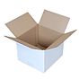 Caixa de Carto Canelado Branco/castanho Rectangular 400x300x140mm