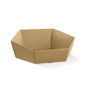 Cesta em Carto Kraft Natural Hexagonal 290x230x85mm 30 un