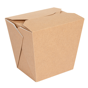 Embalagem Multiuso Base Quadrada Nano-Micro Castanho 960ml 32oz 9x40 un