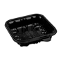 Embalagem de Pl�stico PET Preto Actipack 94x94x25mm 1000 un