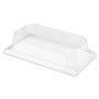 Tampa em Plstico PET para Barqueta de Carto Kraft Laminado 0472221 - 140x80x37mm 20x50 un