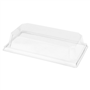 Tampa em Plstico PET para Barqueta de Carto Kraft Laminado 0472223 - 160x90x37mm 20x50 un
