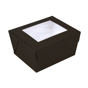 Embalagem Rectangular com Janela 780ml 112x90x64mm Nano Micro Preto 6x50 un