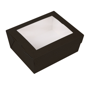Embalagem Rectangular com Janela 1350ml 153x121x64mm Nano Micro Preto 8x25 un